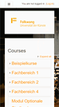 Mobile Screenshot of e-learning.folkwang-uni.de